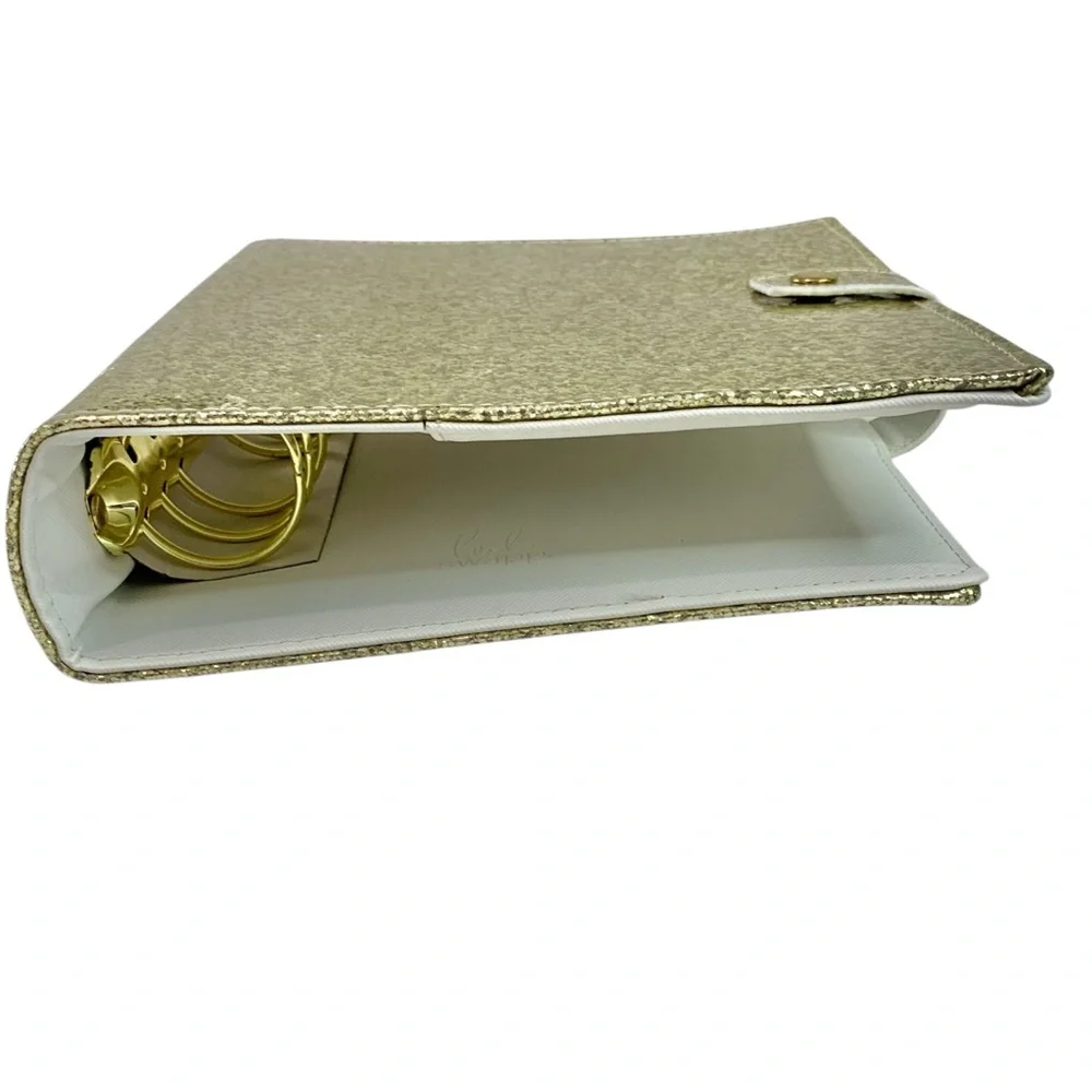HEIDI SWAPP Glitter Gold Vertical Daily Planner 8x6